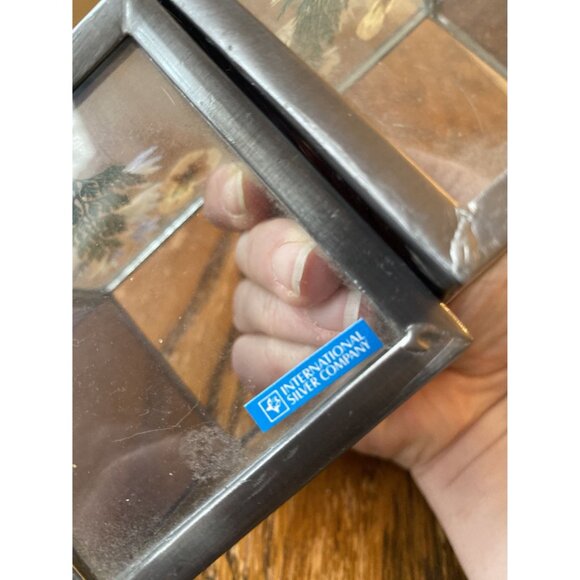 Boho Pressed Flower Stained Glass Candle Votives Set Of 2 - Picture 8 of 8